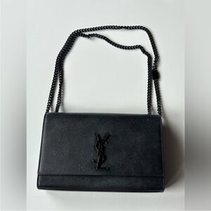 Yves Saint Laurent Black Crossbody Bag with Chain